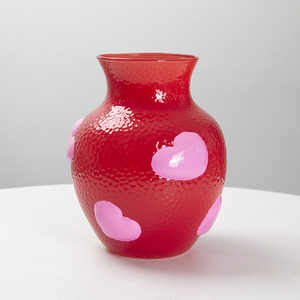<span class=keywords><strong>Vaso</strong></span> in Vetro con Decorazione a <span class=keywords><strong>Cuore</strong></span> per Centrotavola Matrimoniale, Elegante Centrotavola in Vetro per Fiori, per Soggiorno e Ufficio - Product Image 1