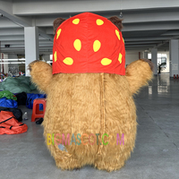 Capybara mascotte Costume vêtements 6.5ft gonflable Capibara dessin animé mascottes adulte en peluche Hamster Capybara Animal Costume robe