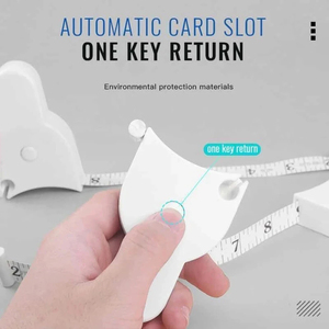 Ruban de Mesure Télescopique Portable et Réglable pour la Taille, avec Poignée et Lampe Torche, Idéal pour le Fitness et les Besoins Quotidiens - Product Image 4