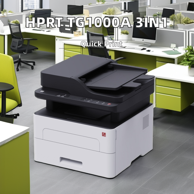 HPRT Laser Printer TG1000A A4 Office Multifunctional Copier with Automatic Double-Sided Printing and Scan Capability