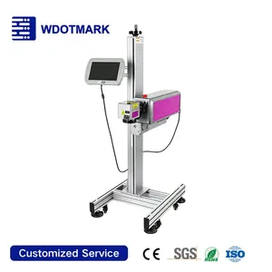 Machine de marquage laser 30W 50W 100W, machine de marquage/gravure et de découpe en ligne pour le bois/l'alimentation/l'eau/les métaux - Product Image 1
