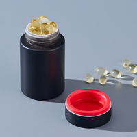 Bouteilles en plastique PET de 100 cc pour médicaments, emballage avec bouchon à vis doux au toucher mat, capsules pour soins de santé