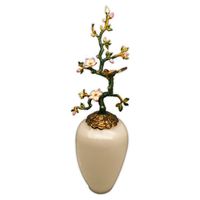 Peinture jonquil article décoratif pour vase ou bouteille métal étain avec artisanat émail artisanat et arts