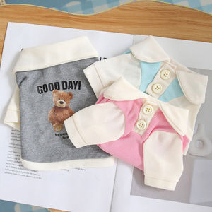 Chaleco para mascotas para gatos y perros, con estampado de animales, fino, transpirable, de poliéster, estilo primavera y otoño, ropa para mascotas pequeñas - Product Image 3