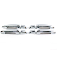 Cubierta de manija de puerta cromada con agujeros de llave inteligente para Chevrolet Impala Malibu Volt Equinox Traverse Camaro GMC Acadia Terrain 2014-22
