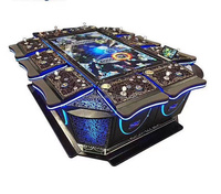 Table de jeu de pêche LFS LFS10-n 65 pouces, thème Père Noël, 8 joueurs, machine d'arcade, construction en métal/fer, langue anglaise, 110/220V
