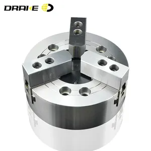 DRAKE Poder Milling Chuck 3jaw Chuck Mandíbulas de Energia Hidráulica de Alta Velocidade do CNC OEM Aço Sólido Macio Torno Mandíbula Torno Chuck 3 3d 16 Mm