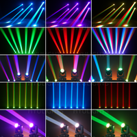 Cabeza Móvil LED de 180W con Efecto Beam y Halo de Doble Cara, RGBW, Rotación Infinita de 360°, DMX512, Equipo de Iluminación para Discotecas, Bares y Escenarios