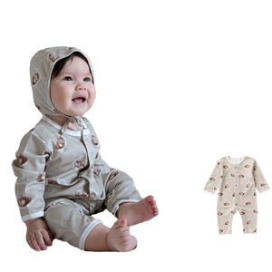 Pagliaccetto autunnale da esterno per bambini e bambine 100% in cotone lavorato a maglia <span class=keywords><strong>con</strong></span> maniche lunghe nuovo modello di abbigliamento per neonati - Product Image 6