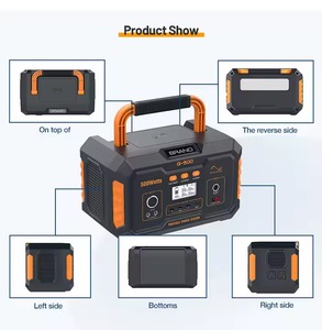 Nhỏ giá rẻ chu kỳ sâu Lithium Ion đa chức năng xe ngoài trời cắm trại khẩn cấp ngân hàng điện có thể sạc lại năng lượng mặt trời Máy phát điện - Product Image 5