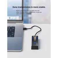 Hub USB 3.0 de 7 Puertos, Super Velocidad, Transferencia de Datos de 5 Gbps, con Cable de 0.3 m para Computadora Portátil, PC, Impresora, Disco Duro Externo, en Existencia