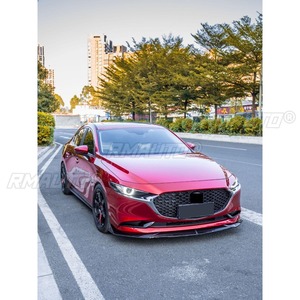 Car Front Bumper <b>Lip</b> Diffuser Spoiler Glossy Black Modification Part for Mazda 3 Axela 2020 Bumper Protector Car Accessories - Product Image 6