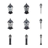 Lampe de type romain étanche pour l'extérieur Lampe de pilier LED à économie d'énergie Lampes de paysage de jardin extérieur Lampe de porte de clôture