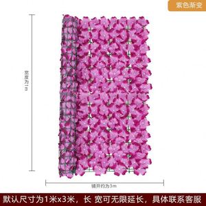 EG-A225人造绣球花和爬行常春藤树篱婚礼和复活节护栏装饰绣球花和常春藤墙树篱 - Product Image 6