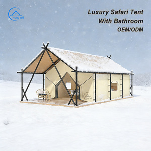 Tente de <span class=keywords><strong>camping</strong></span> de luxe avec structure en acier, maisonnette avec salle de bain pour l'hébergement en safari africain, Carpa Glamping Tienda De - Product Image 1