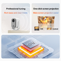 Proyector de Cine en Casa B16 1080P, Proyector LCD Portátil con Android 12 y WiFi6, con Enfoque Automático para Presentaciones de Oficina y Educación