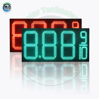 8 8.88 9/10 Panneaux d'affichage des prix LED pour stations-service, panneau numérique LED pour les prix du carburant