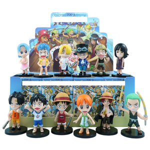 Coffret de figurines anime surprise Luffy Zoro <span class=keywords><strong>Nami</strong></span>, 12 figurines PVC style enfance Q pour collection et cadeau pour les fans d'anime - Product Image 1