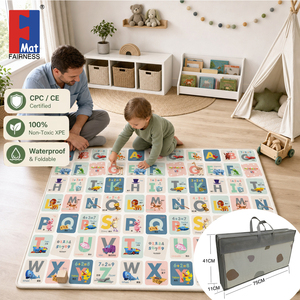 <span class=keywords><strong>Tapis</strong></span> de jeu pliable extra large non toxique pour bébé, en <span class=keywords><strong>mousse</strong></span> XPE souple, pour nourrissons, tout-petits et enfants - Product Image 1