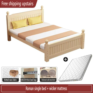 Brown <b>Single</b> and Double <b>Storage</b> Solid Wood Bedroom Furniture Wooden <b>Bed</b> Frame LW2294202 Wood Color Wooden <b>Single</b> <b>Beds</b> LW2294202 - Product Image 2