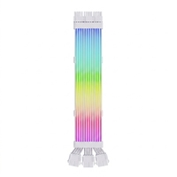 Câble d'extension d'alimentation triple 8 broches ARGB coloré 3*8 broches 5V 3 broches synchronisé PCIE/GPU pour PC de jeu de bureau en stock en silicone