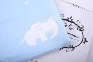 260 Gsm 100% Katoen Polyester Composiet Multi-Layer Moslim Stof Voor Baby Kleding