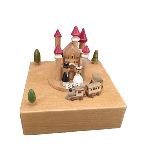 Sản phẩm mới rắn gỗ ủng hộ đám cưới âm nhạc hộp bán buôn - Product Image 1