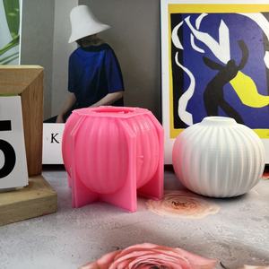 Handmade <b>Resin</b> Art Cast <b>Molds</b> A10040-4 Eco-Friendly PC Ins Style Decorative Ornaments Eco-Friendly Epoxy Candlestick Silicone - Product Image 1