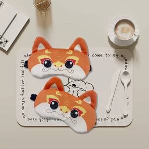 Máscara de Ojos para Dormir Heenlong de Terciopelo Súper Suave con Diseño de Dragón de Dibujos Animados, con Paquete de <span class=keywords><strong>Gel</strong></span> y Correa Elástica Tejida para Niños - Product Image 1