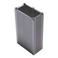Boîtiers d'onduleurs solaires en métal argenté, panneaux électriques industriels personnalisés, boîtiers électroniques en alliage d'aluminium anodisé CNC, IP54