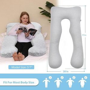 Almohada de <span class=keywords><strong>Embarazo</strong></span> Warmtex en Forma de U, Almohada Corporal Reutilizable para Adultos, Maternidad y Embarazadas - Product Image 5