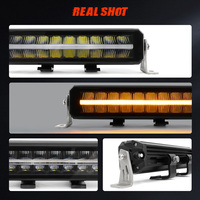 Nouvelle barre lumineuse LED pour toit de voiture, anti-éblouissement, éclairage tout-terrain, 52/50 pouces, barre lumineuse LED ambre DRL 4x4, homologuée E-mark