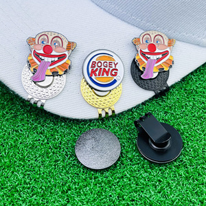 Bogey King <b>Golf</b> Ball Marker Enamel Pin Clown Design For <b>Golf</b> Hat Clip Accessory - Product Image 4