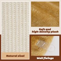 Griffoir mural en sisal pour chats, panneau de protection vertical pour coins de mur, griffoir mural pour chats