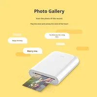Imprimante photo de poche blanche, mini, portable, couleur, intelligente, HD, pour impression sans fil, 2x3 pouces, 313x440 dpi