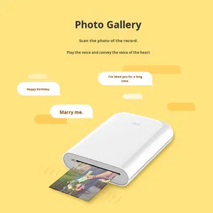 Imprimante <span class=keywords><strong>photo</strong></span> de poche blanche, <span class=keywords><strong>mini</strong></span>, portable, couleur, intelligente, HD, pour impression sans fil, 2x3 pouces, 313x440 dpi - Product Image 2