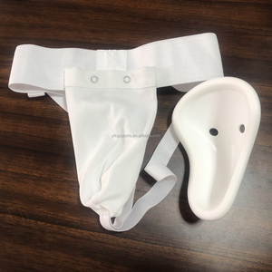 Hoge Kwaliteit Ademende Karate Lies Guard Martial Arts Protector Kruis Bescherming Wit Zwart - Product Image 1