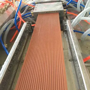 Holz-Kunststoff-Verbundproduktionsmaschine Wpc-Tür-Boden-Dekorationsprofil-Brett-Panel-Herstellungsmaschine
