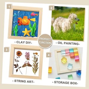 48 Paneles de Madera de 6 x 6 Pulgadas, Paneles de Lienzo de Madera sin Acabado para Pintura, Manualidades, Dibujo, Proyectos de <span class=keywords><strong>Arte</strong></span> - Product Image 3