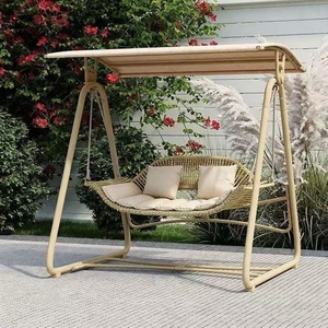 Double Outdoor Rocking <b>Swing</b> Villa Courtyard & <b>Garden</b> Use Internet Fa - Product Image 6