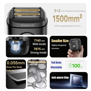 Afeitadora Eléctrica Recargable de 5 Cuchillas, Mini Afeitadora Eléctrica, Resistente al Agua IPX6, USB, 100 Minutos de Autonomía, Logotipo Personalizado al por Mayor, OEM - Product Image 3