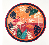 Luxury Custom Printed Eco-Friendly Soft Absorbent Oversized Sand Free 100% Cotton Novelty Pattern All-Season Beach Towel