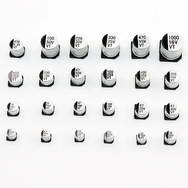 SMD 50V 35V 25V 16V 10V 100UF 220UF 47UF 33UF 22UF 10UF 4.7UF 2.2UF 1UF General Purpose Aluminum Electrolytic Capacitor