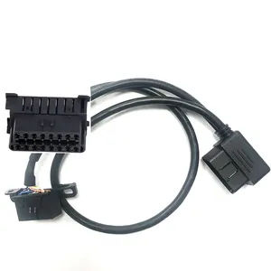 Mercedes Benz OBD 16pin kablo için yedek, BMW OBD2 kablosu için, Mercedes BMW teşhis için OBD II uzatma Y Splitter kablo