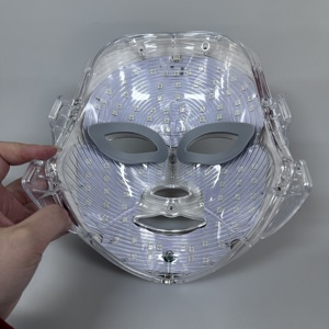Appareil de massage facial rechargeable 7-en-1, couleurs variées, dispositif électrique, masque facial LED à lumière rouge pour usage domestique - Product Image 5