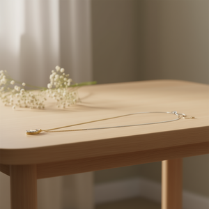 Collana con Ciondolo a V Angelina, Placcata in Oro, Catena a Serpente in Acciaio Inossidabile, Minimalista, per Uso Quotidiano, Regalo Unisex 45452 - Product Image 2