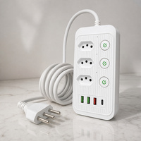 Multiprise multifonctionnelle avec ports USB, norme brésilienne, personnalisable par le fabricant, vente en gros