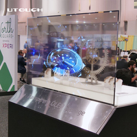 Écran OLED transparent de 55 pouces, affichage numérique sur pied, téléviseur intelligent, écran tactile créatif, moniteur