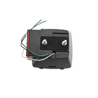 Kit d'éclairage carré LED rouge étanche 12V YH1838 - Feux stop/position/plaque d'immatriculation/feux de freinage/feux de circulation pour remorques, camping-cars, bateaux et camping-cars marins