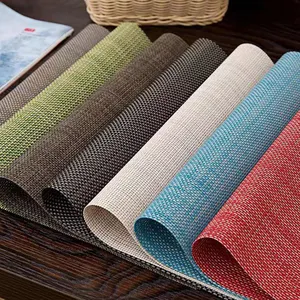 STARUNK Place Mats Heat Insulation Eco- Friendly Dining Table Mats Waterproof High Quality PVC Woven Placemat